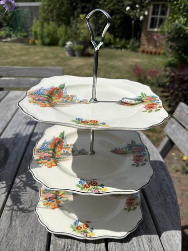 Vintage meakin tier cake - meakin, 3