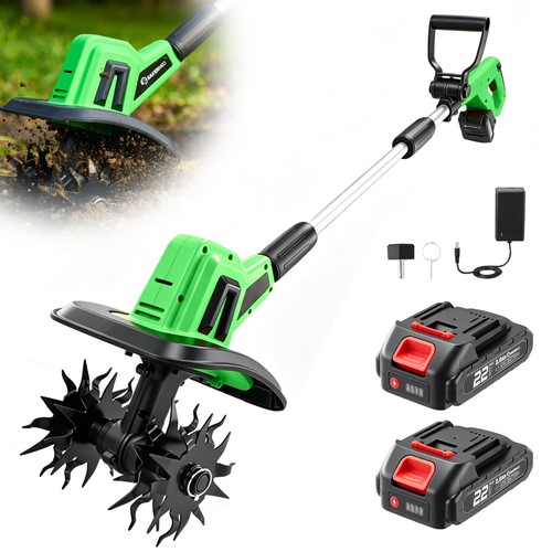 Cordless garden tiller - cordless,