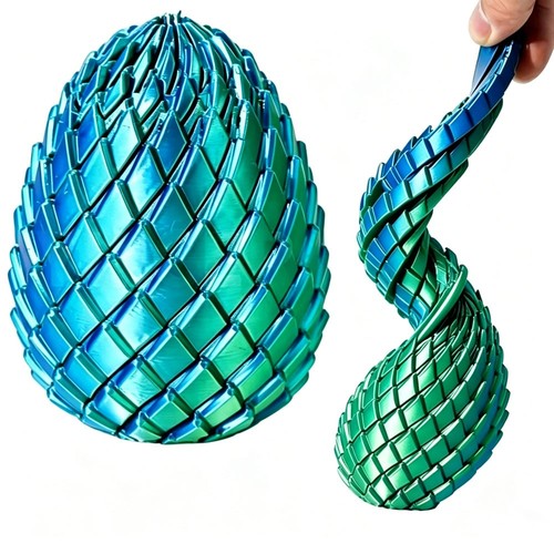 Printed dragon egg stress - 3d,