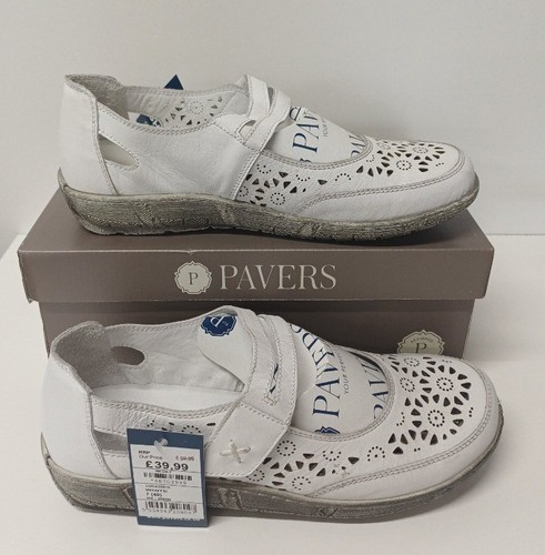 Pavers bnib white faux - faux, leather
