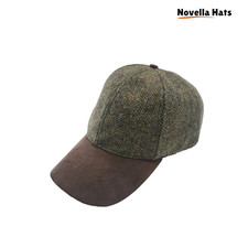 Wool & Suede Baseball Cap – Vintage Style 1940s Classic Hat for Men & Women