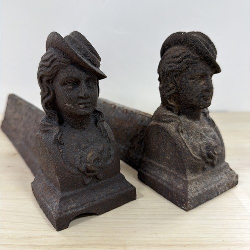 Antique french chenets - antique,