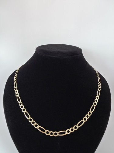 9ct gold figaro chain - 9ct,