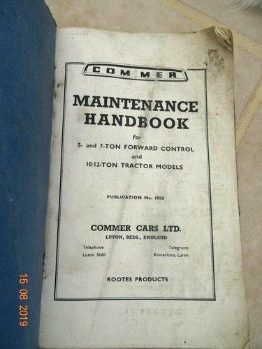 Commer maintenance handbook - maintenance,