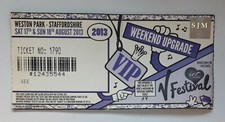 V Festival Ticket 1790 VIP Uprade - Weston Park Staffs 17th and 18th Aug 2013