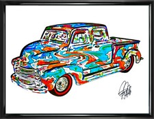 1950 Chevy Pickup Truck Poster Print Wall Art 18x24