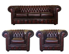 Genuine Leather Chesterfield