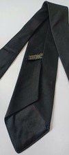MENS TOOTAL VINTAGE 1950S BLACK QUALITY PLAIN BLACK TIE GOODWOOD/REVIVALIST