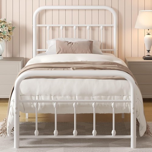 Twin size metal platform bed - twin,