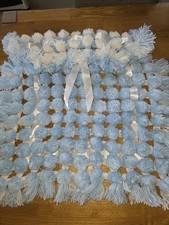 Beautiful pom pom turnover blanket Ideal Baby pushchair cover crib 