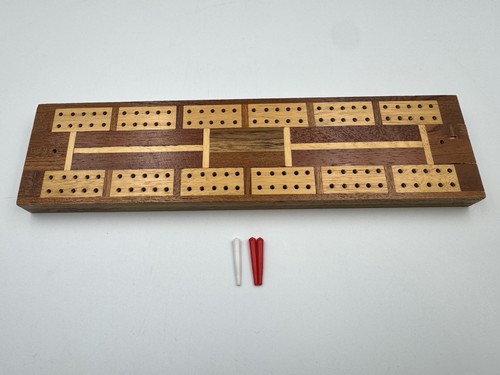 Vintage cribbage board wooden - vintage,