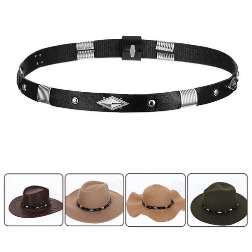 Leather cowboy hat bands - leather,