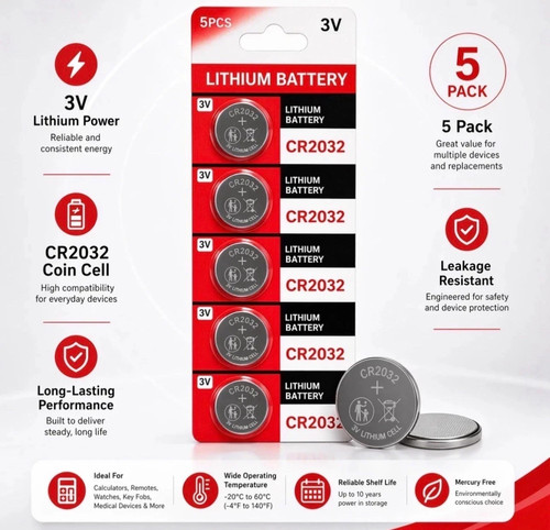 Cr2032 lithium coin - x, 3v