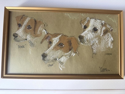 Original poggio pastel dog - original, f.