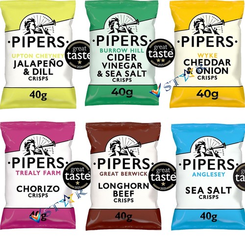 Pipers crisps grab bag - pipers, 40g