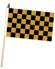 Black and gold check - and, large