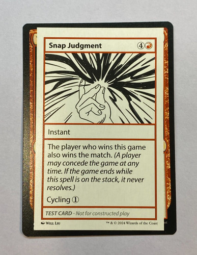 Mtg snap judgment - mtg,