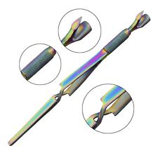 Nail Pincher Tool Multi Function Cuticle Pusher Tweezer Magic Wand Multi Colour