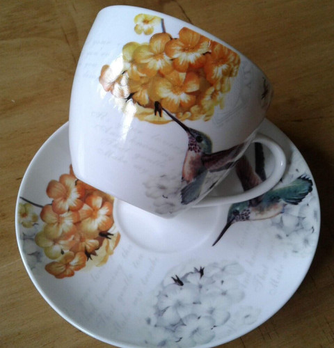 Waterside fine china teacup - waterside, +
