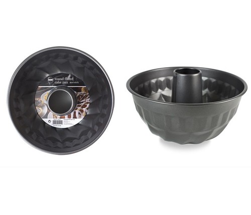 Round non stick fluted cake - non,