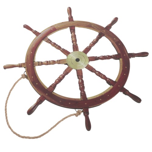 Nautical wheel decor wooden - nautical, decor: