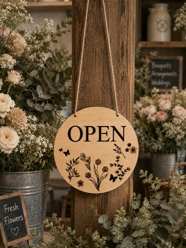 Shop sign open closed plaque - shop,