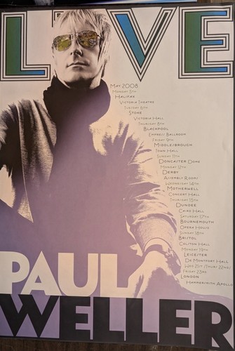 Paul weller gig poster - weller,