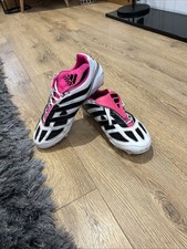 Adidas Predator Limited Edition Pink & White UK Size 10 Beckham Football Boots