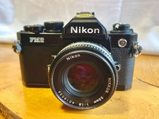 Nikon FM2N Black 35mm SLR Film Camera + Nikkor 50mm f/1.8 lens
