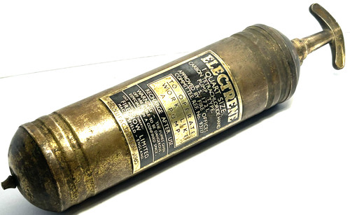 Vintage brass electrene fire - vintage,