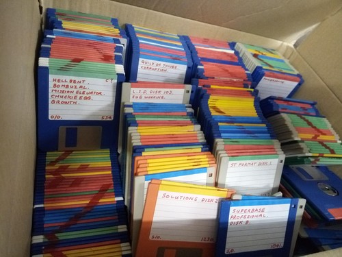 Floppy disk bundle used - used, x
