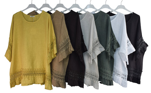 Italian lagenlook linen lace - italian,