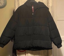 Black Padded Coat Size 24 New