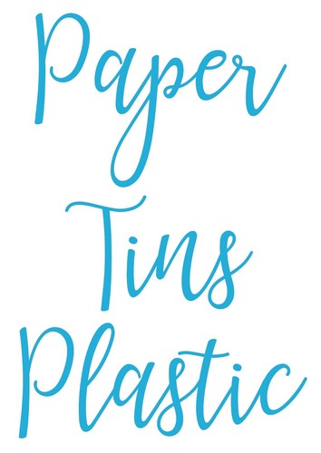 Paper tins plastic vinyl - plastic,