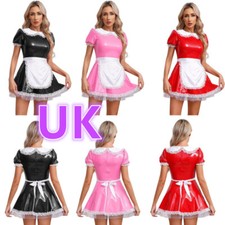 Women leather french maid - uk, women's