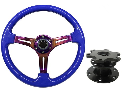 Blue neo chrome steering - neo,