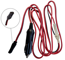 CB RADIO POWER LEAD CORD 2 PIN - 2 METRE CABLE - 4 AMP FUSE - CIGARETTE LIGHTER