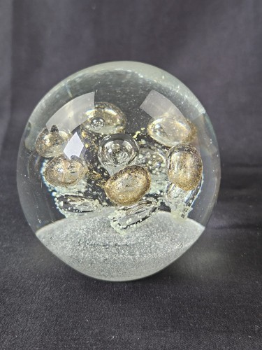Sphere art glass paperweight - art,