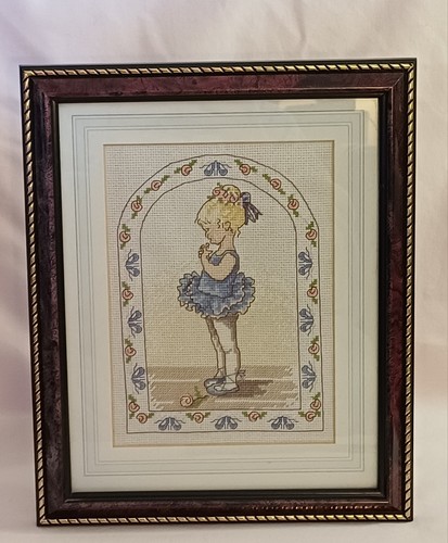 Vintage framed ballerina cross - vintage,