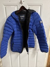 Super dry blue puffer jacket