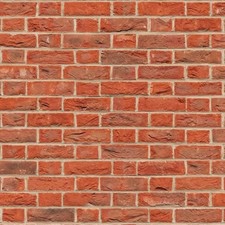 Dolls House Embossed Red Brick