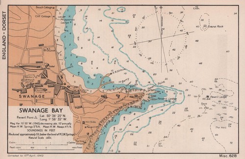 Swanage bay town plan - swanage,