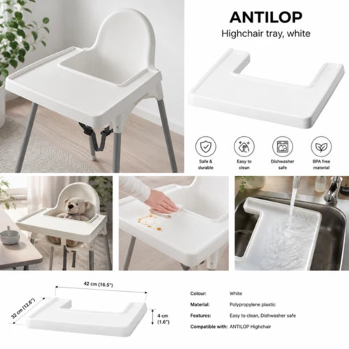 Ikea antilop highchair - antilop, tray