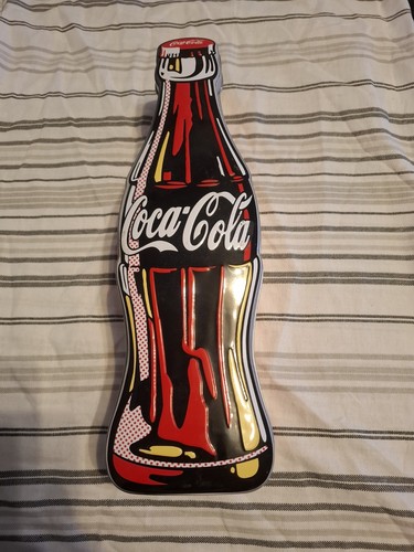 Coca cola bottle tin festive - cola,