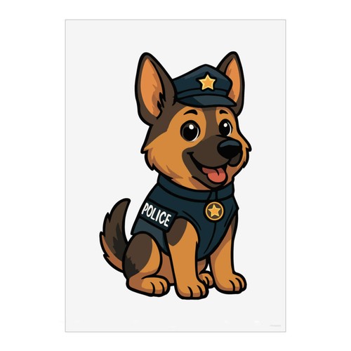 German shepherd police dog - 'german, dog'