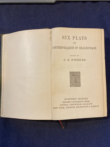 Six plays contemporaries - six,