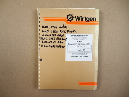 Wirtgen 500 cold router - wirtgen,