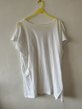 Cold Shoulder White Long Top 