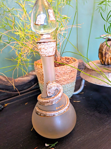 Vintage bohemian frosted glass - bohemian,