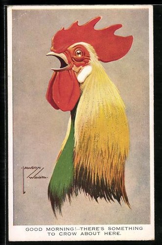 Artist postcard lawson wood - artist,